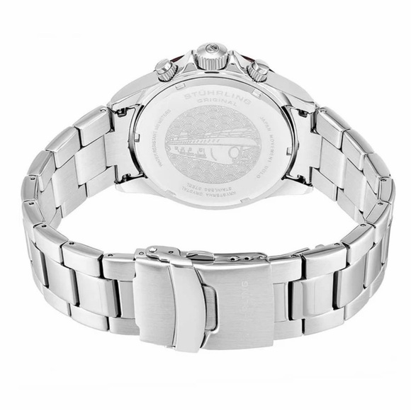 Stuhrling Ultima Aquadiver Ice Blue Men’s Chronograph Watch - Picture 4 of 8